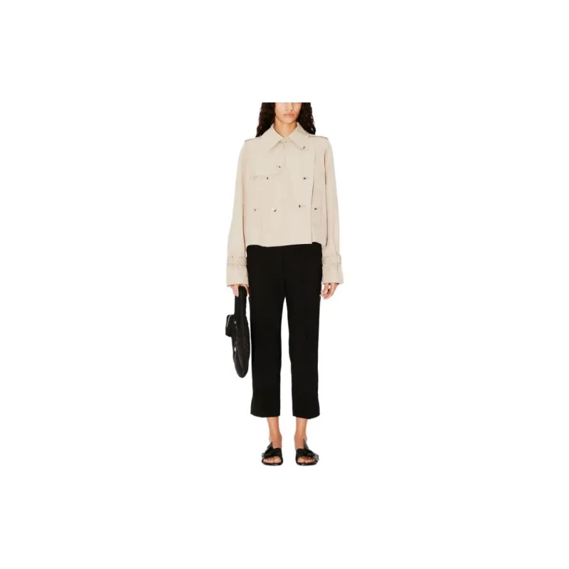 KENZO Button Up Short Trench Coat-2
