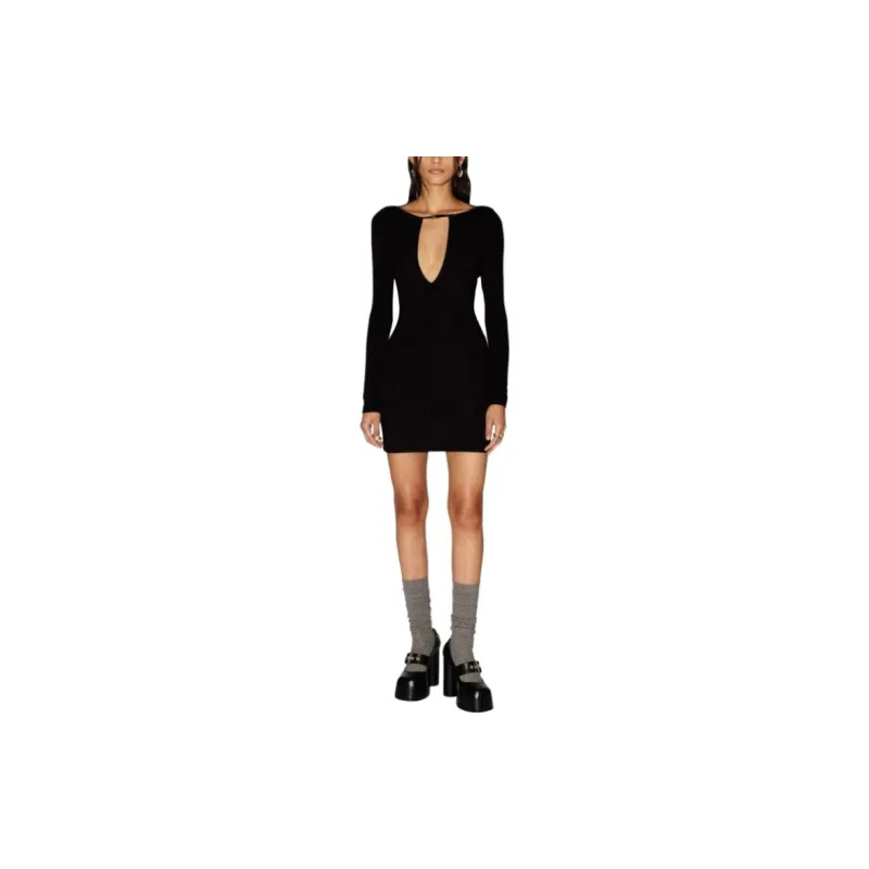 AMBUSH V neck Jersey Minidress-1