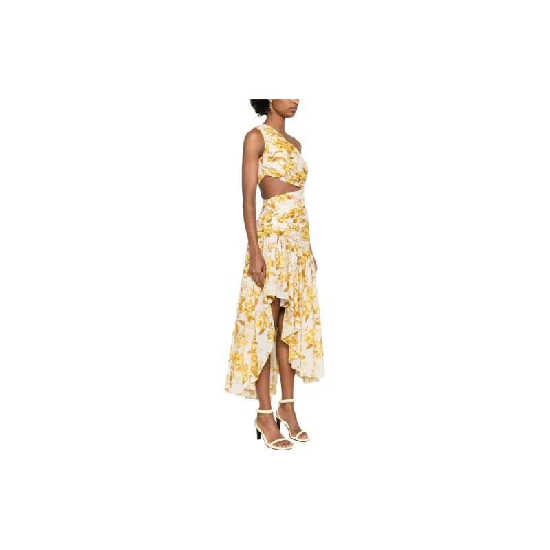 Zimmermann Golden Asymmetric Maxi Dress-3