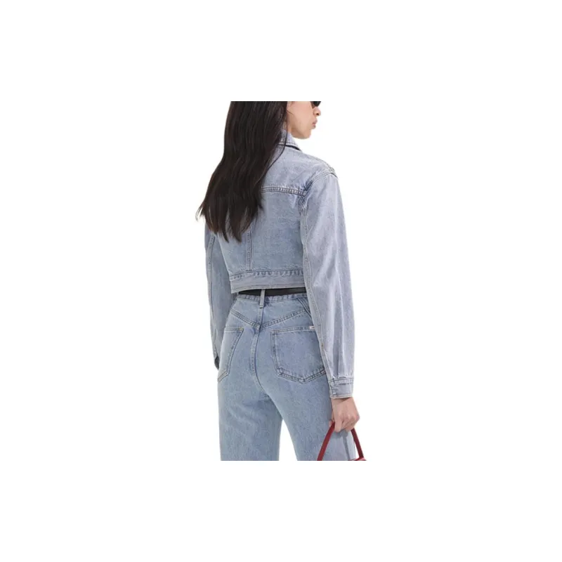 Self portrait Crystal embellished Denim Jacket-2