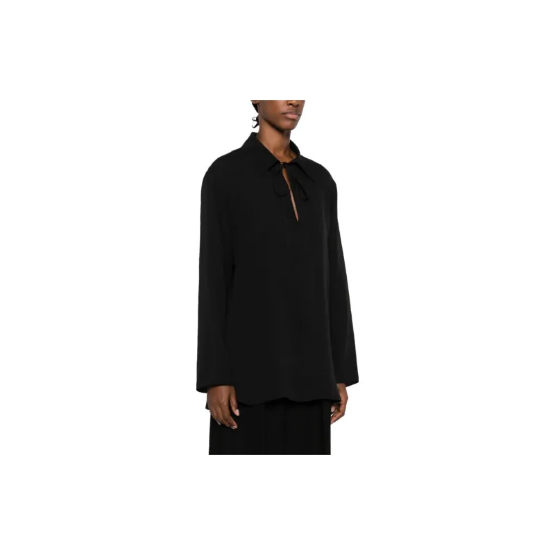 THE ROW Keyhole-detail Silk Blouse-3