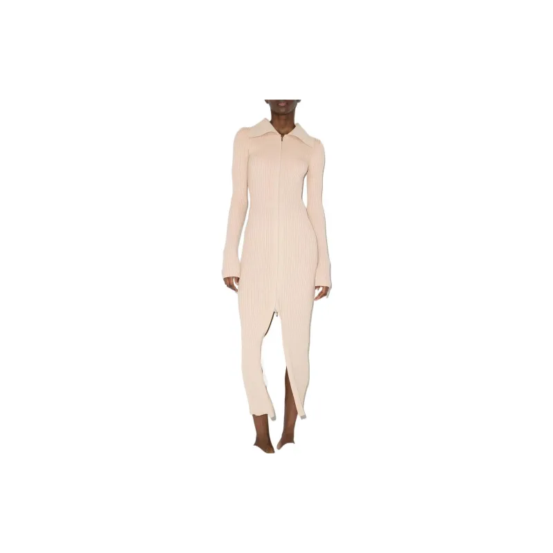 NANUSHKA Long Sleeved Dresses Women's Light Beige-1