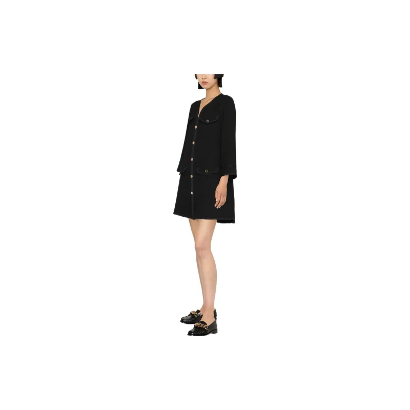 Sandro Long Sleeved Dresses Women's Black-3