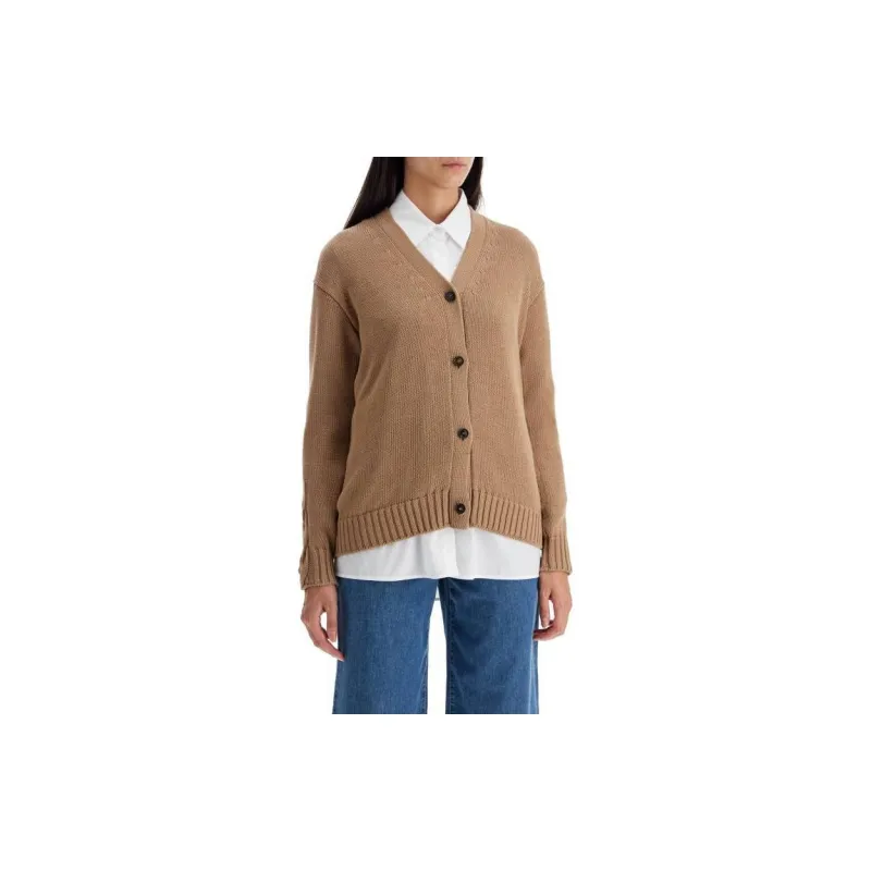 'S MAX MARA Lukas V Neck Buttoned Cardigan-3