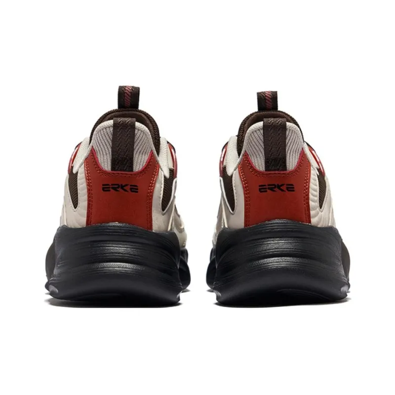 Erke Wei Yang Fall/Winter Edition Height Increasing Low-Top Casual Shoes Men's Deep Sandalwood Iron Gray-3