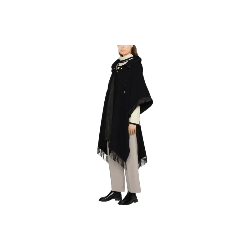 Moncler Wool Cape 'Black'-3