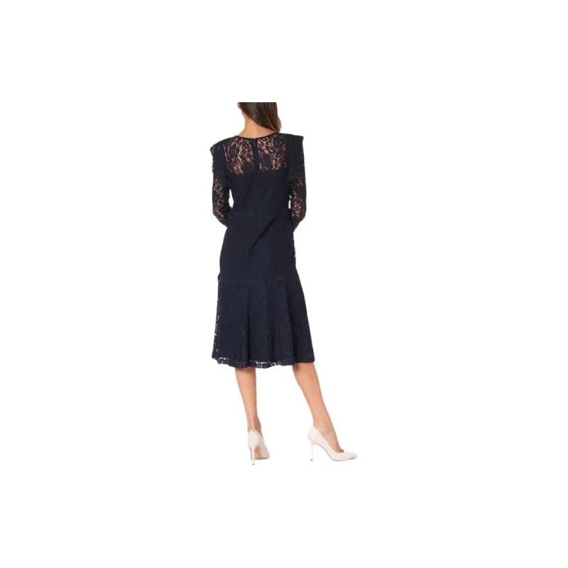 Ralph Lauren Long Sleeved Dress Women's Marine Blue-2