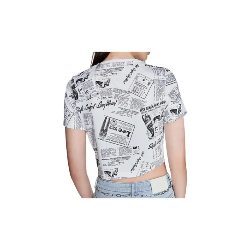Lee Crop Tops Women's White-2