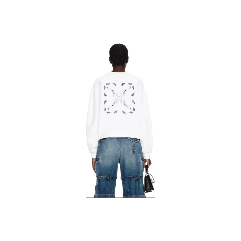 OFF WHITE Bandana Embroidered Crewneck Sweatshirt-2