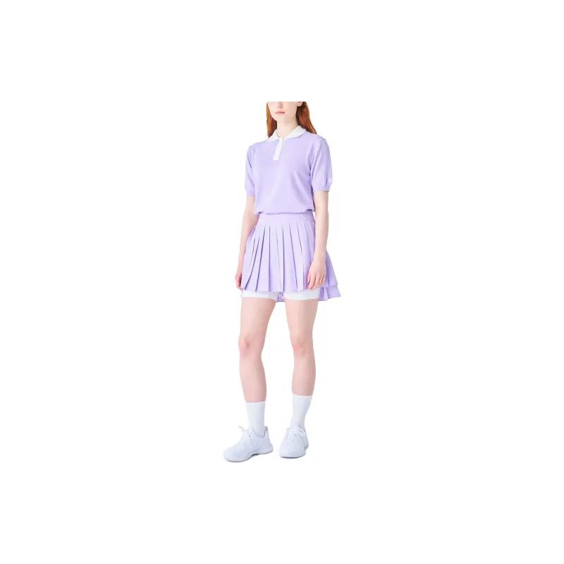 FILA Polo Shirts Women's Light Purple-4