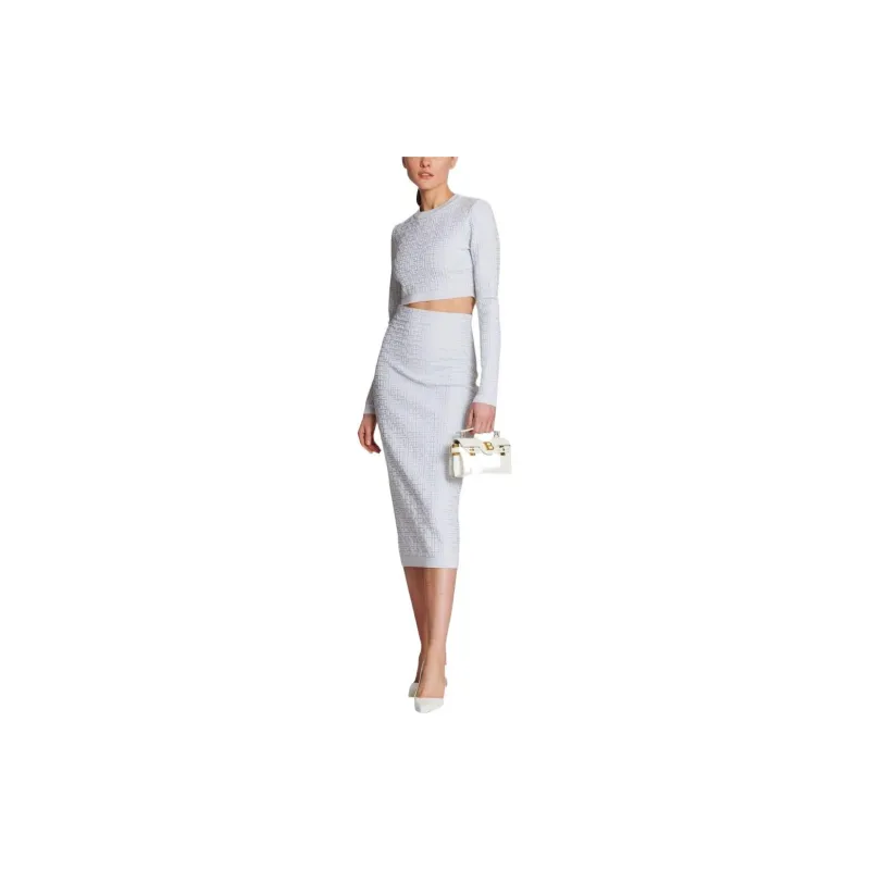 BALMAIN SS22 Sweater Women's Gray-1