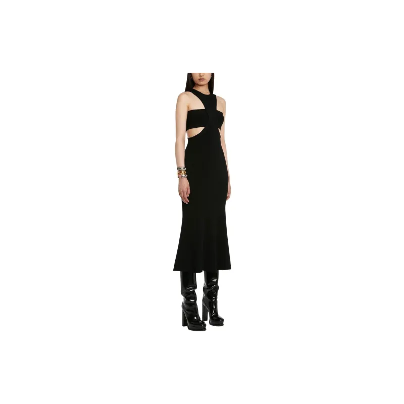 Alexander McQueen Slashed Harness Cut Out Detailed Dress-3