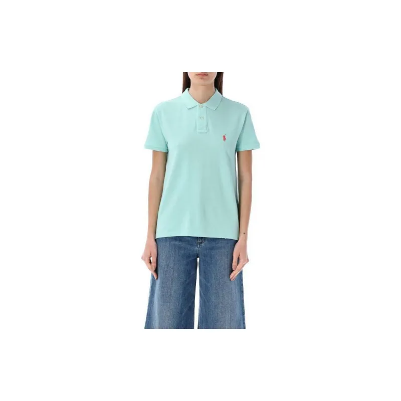 Polo Ralph Lauren SS24 Polo Shirt Women's Gulf Green-3