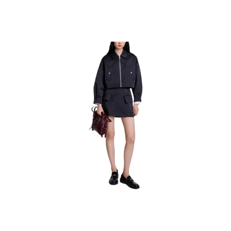 Maje Satin Jacket-1