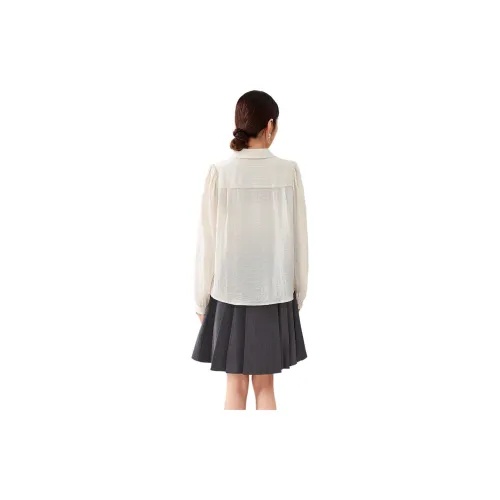 IVENI Skirt Set Women's Beige At The Top Gray At The Bottom