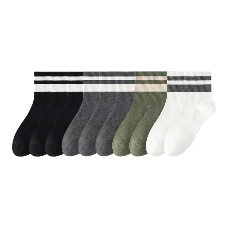Lan Miao Mid Calf Socks Men's 10 Pack-8
