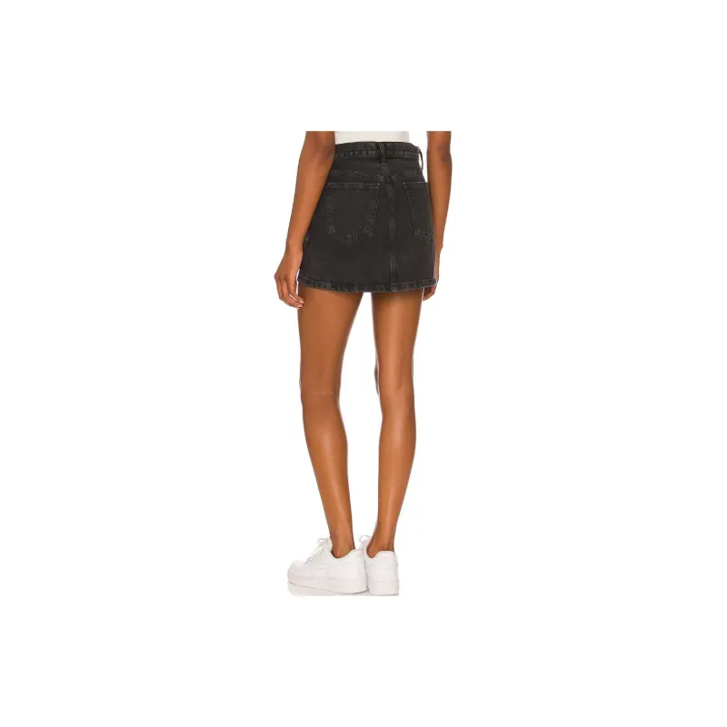 AGOLDE Casual Short Skirts Women's Gray-3