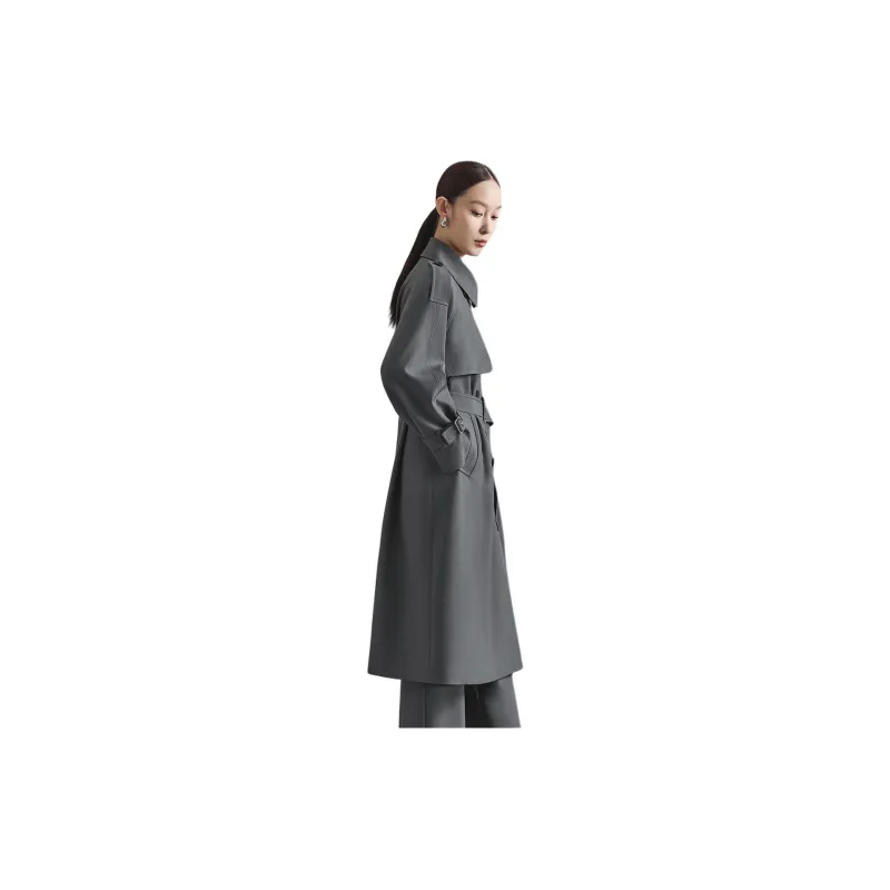 NAWEI Trench Coat Women's Dark Gray-2