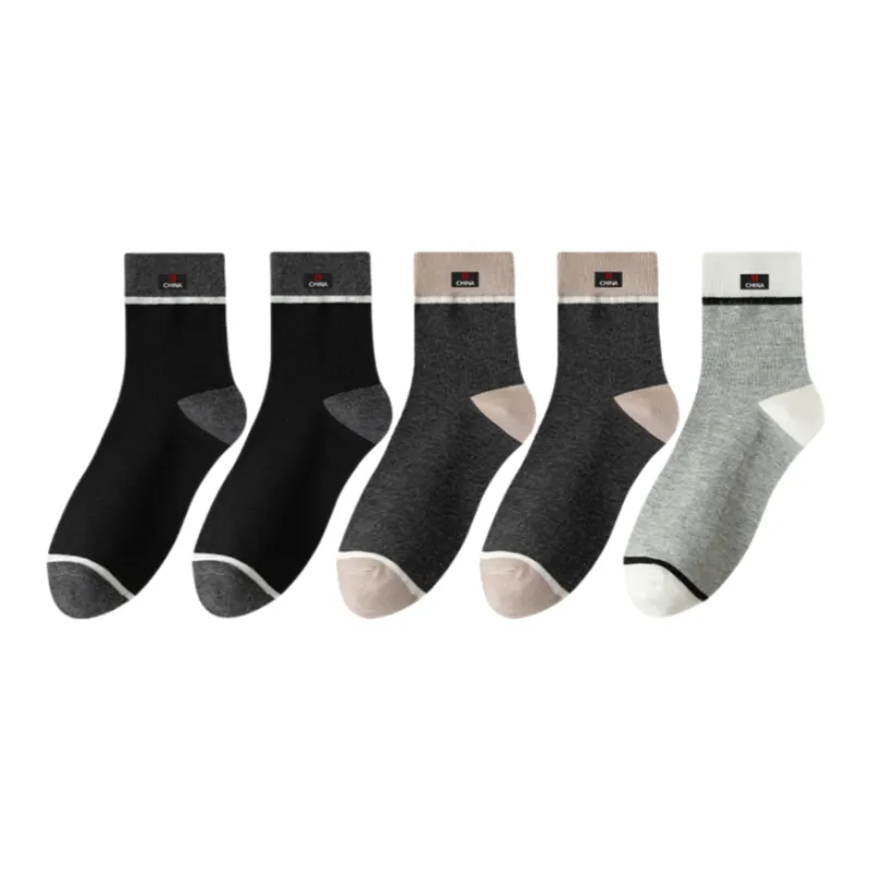 Lan Miao Mid Calf Socks Men's 5 Pack-2