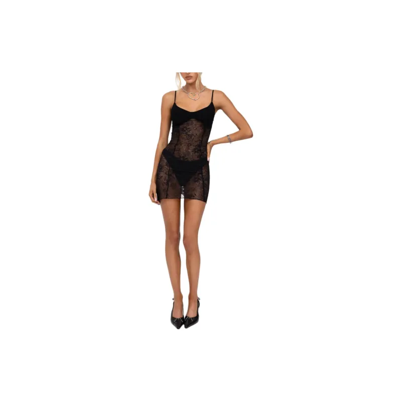 Tiger Mist SASKIA DRESS Slip Dresses Women's BLACK/Black-2