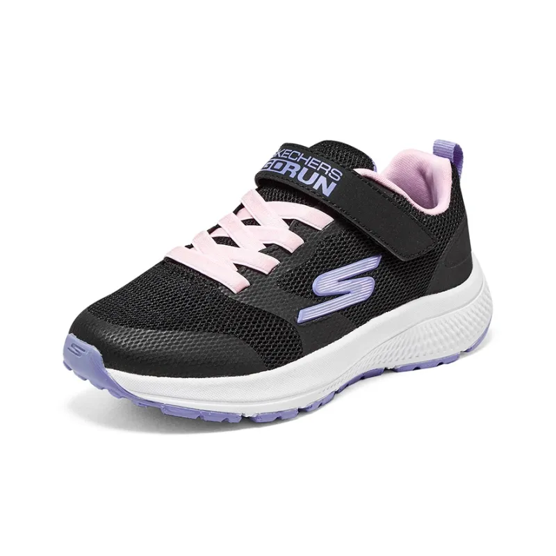 Skechers GIRLS Cushioning, Wear Resistant Low Top Kids' Running Shoes Black Purple Teenagers-2