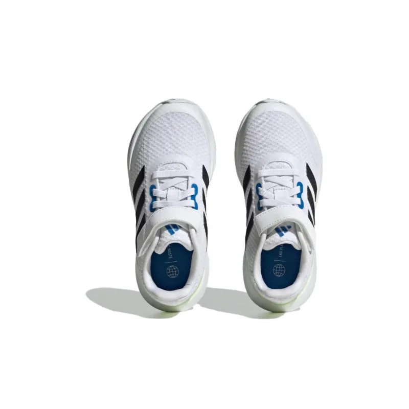 Adidas Runfalcon 3.0 Slip Resistant Shock Absorbers Low Top Kids' Running Shoes White Green Kids'-4
