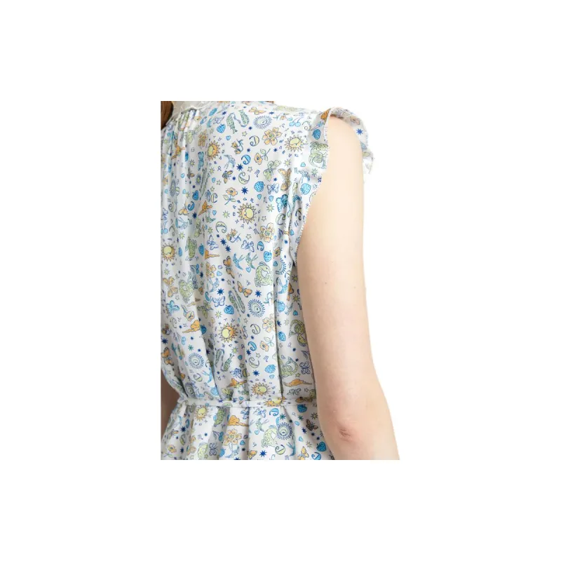 CARVEN Sleeveless Dress Women's White-6
