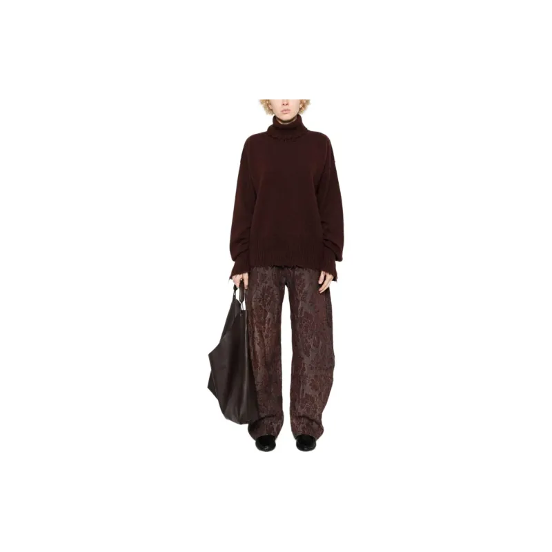 UMA WANG All-Over Patterned Wide Leg Pants-3