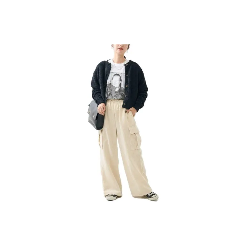 FREAK'S STORE Cargo Pants Women's Ecru-1