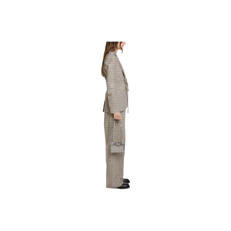 Paco Rabanne Plaid Check Fitted Jacket-6