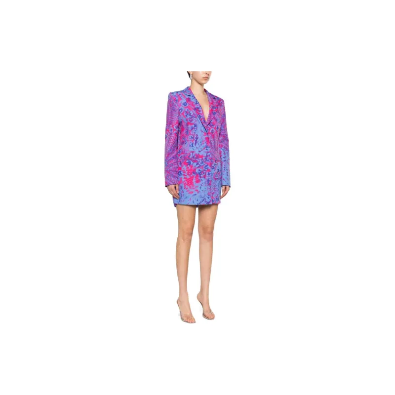 VERSACE JEANS COUTURE Animalier Single-breasted Blazer-2