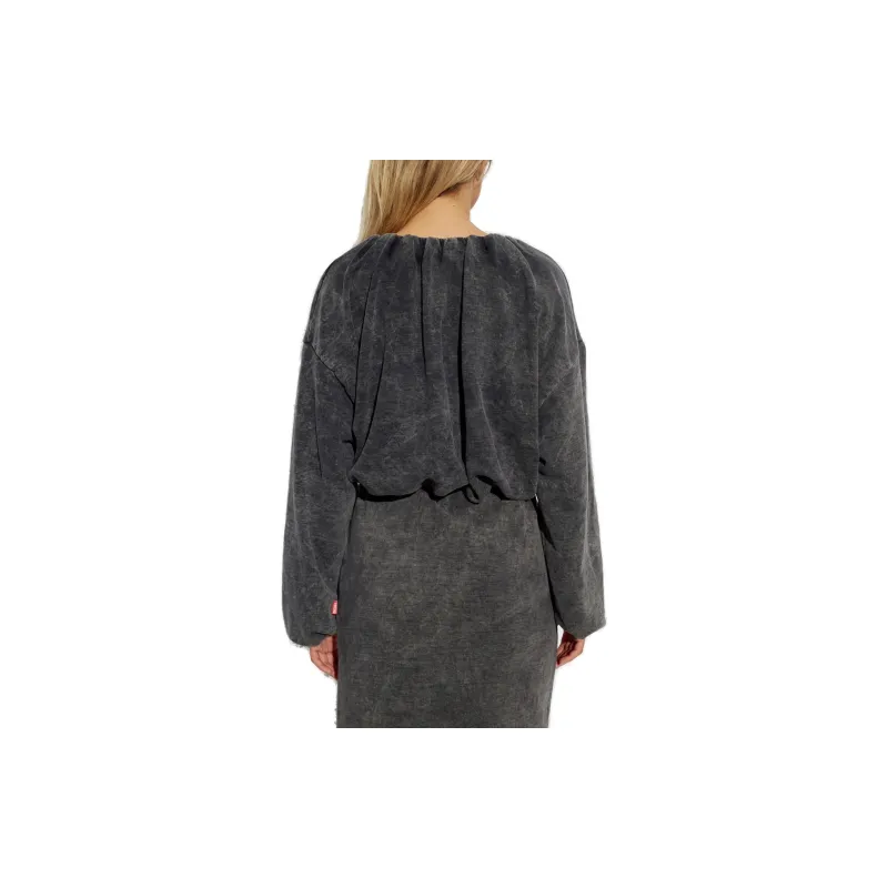DIESEL F Resy Cropped Sweatshirt-2