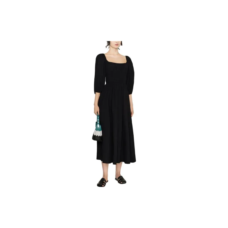 Reformation Long-Sleeved Dresses Women's Black-1