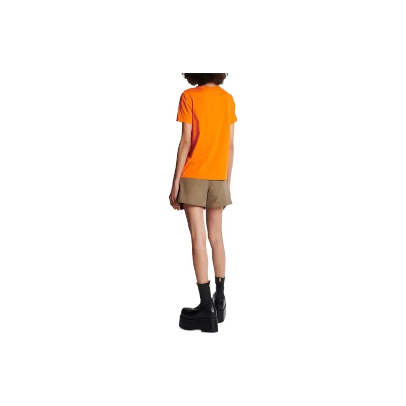 BALMAIN T-Shirts Women's Orange-1