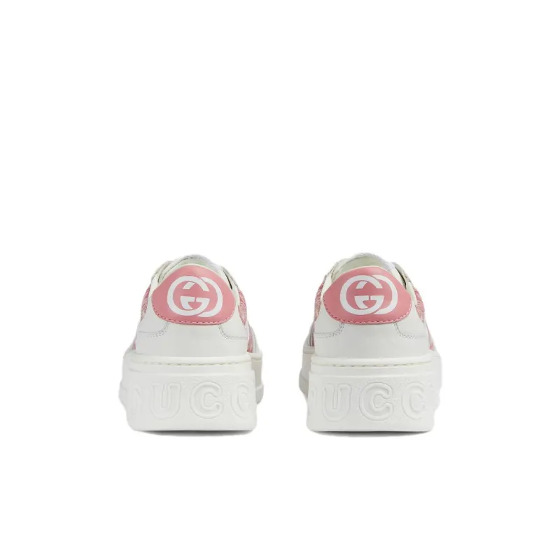 GUCCI Kids Interlocking G Leather Platform Sneakers-4