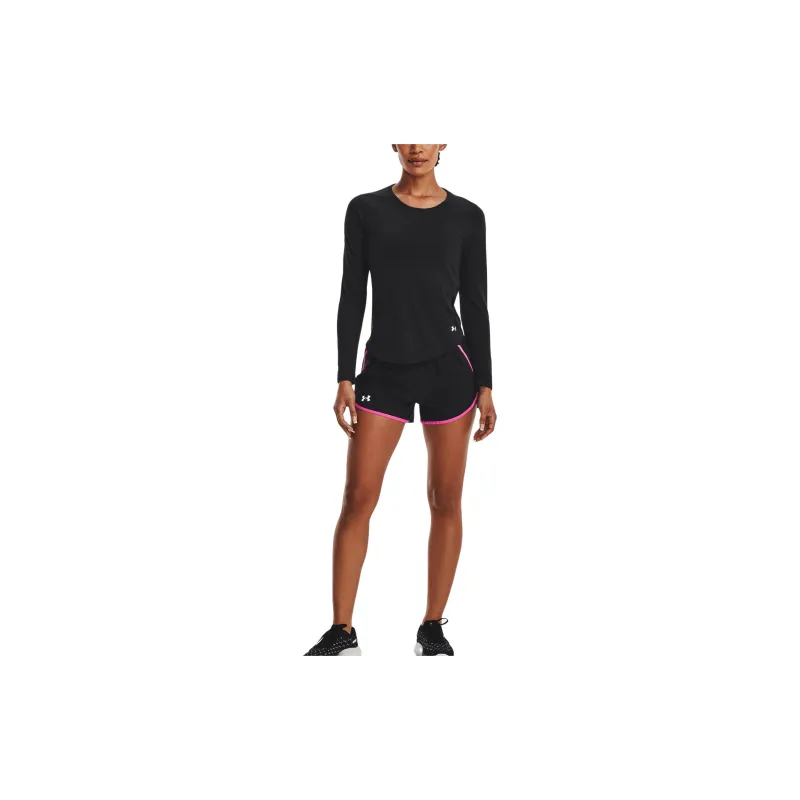 Under Armour Casual Shorts Women's Black Pink-2