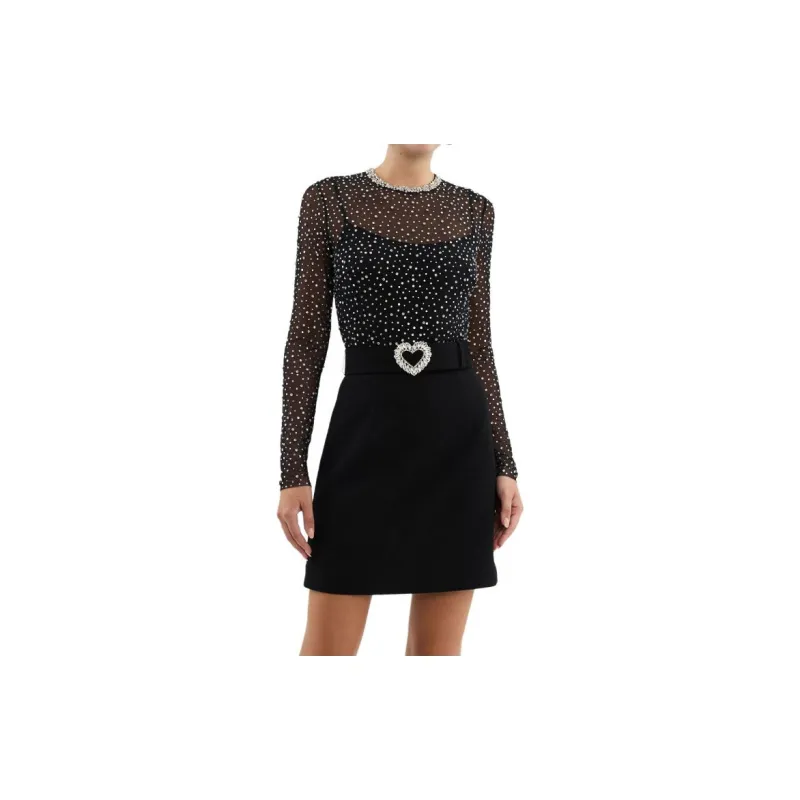 REBECCA VALLANCE Cecile Rhinestone-embellished Minidress-2
