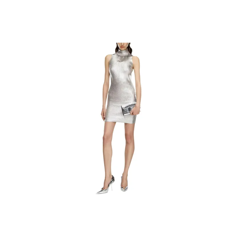 DIESEL M Onervax Oval D Plaque Sleeveless Dress-1