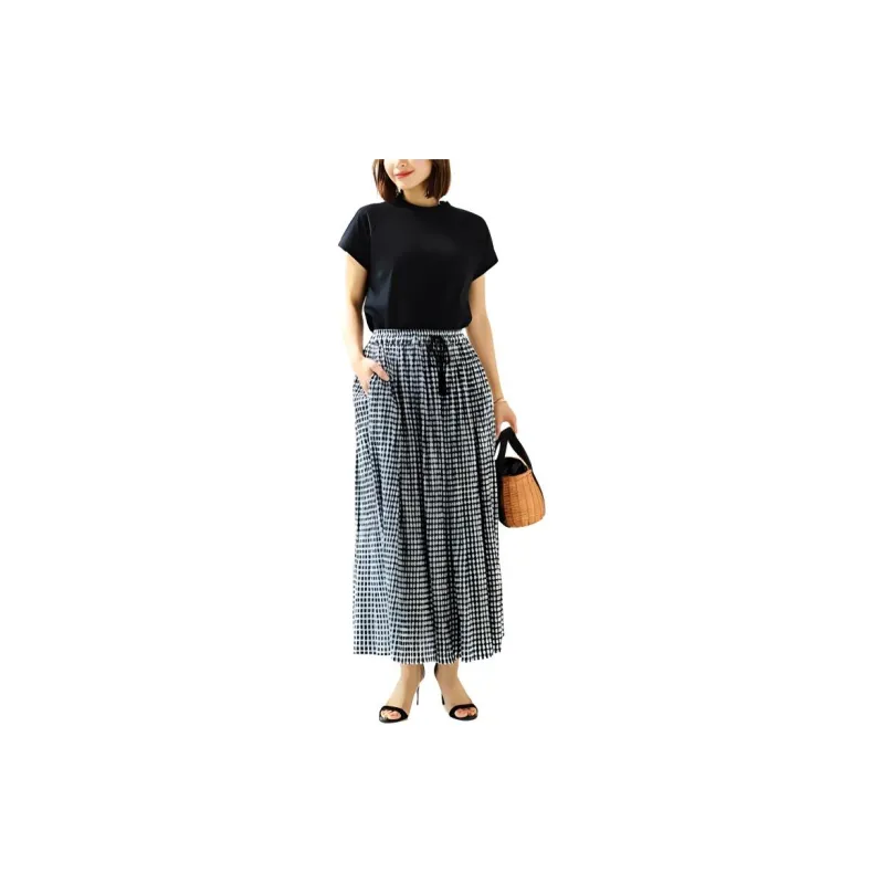 Beams Casual Long Skirt Women's-11
