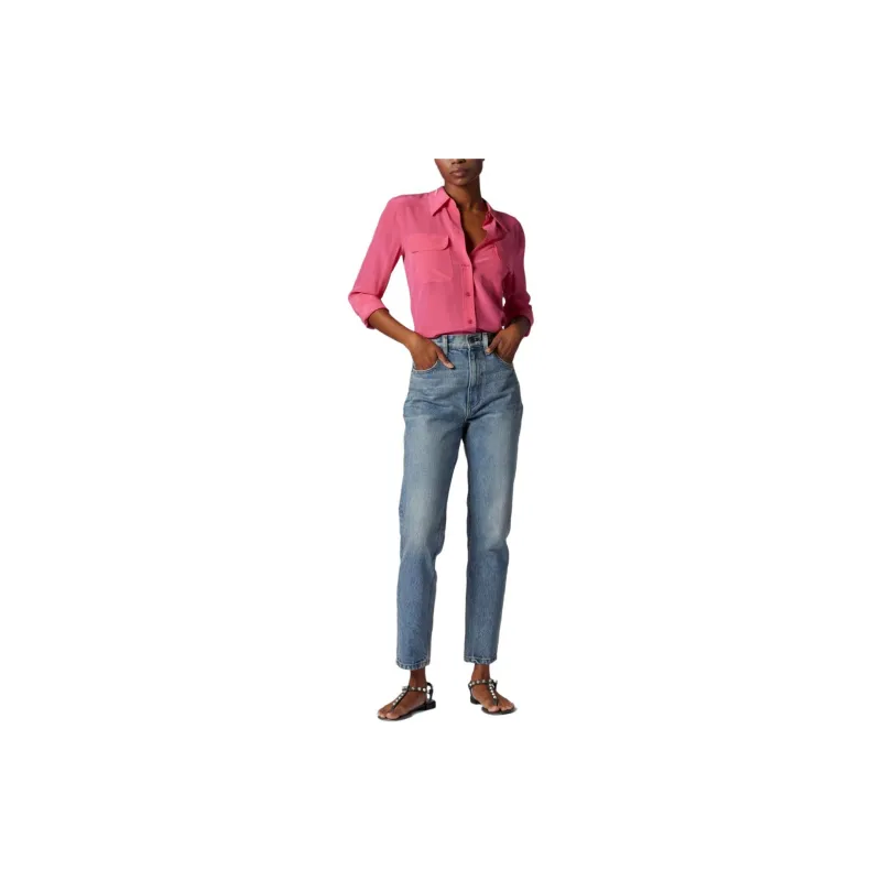 Equipment Flap pocket Silk Shirt-1
