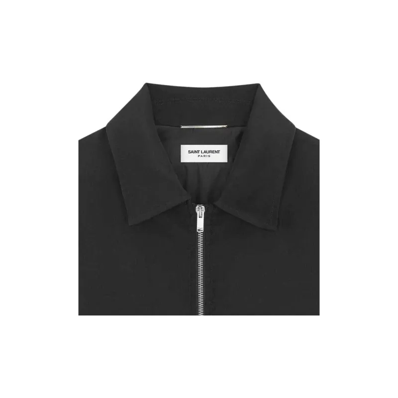 SAINT LAURENT Zip Up Bomber Jacket-3