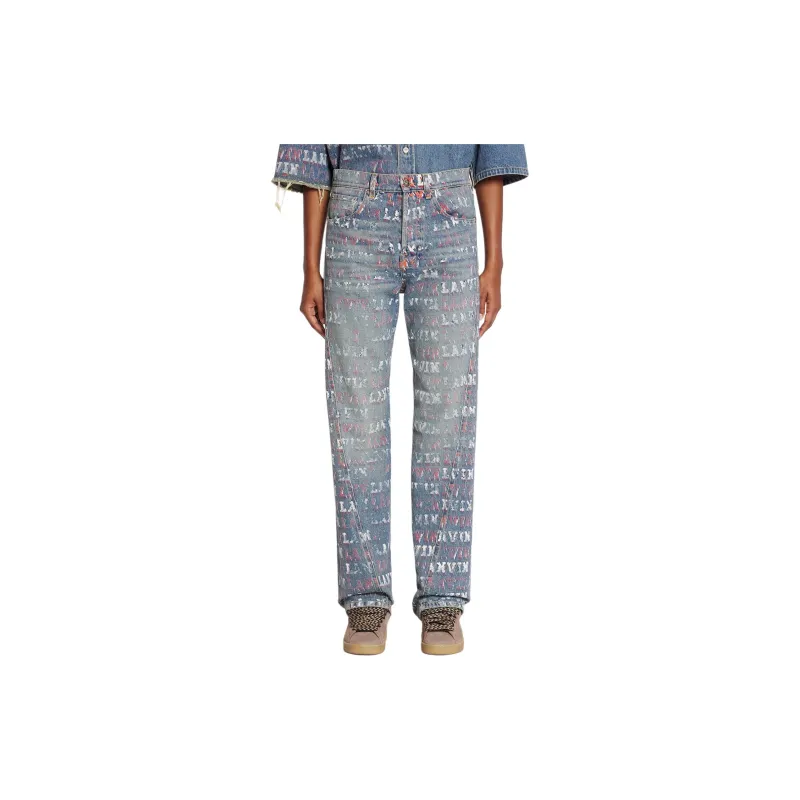 Lanvin X Future Mid Rise Distressed Jeans-2