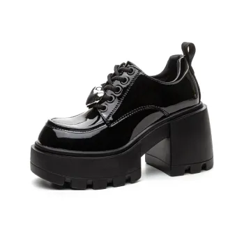 Shoe Cabinet Floral Language Casual Single Shoes 9cm Women's