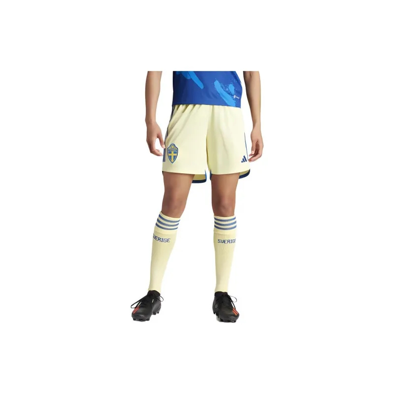 Adidas SWEDEN WOMEN'S TEAM 23 AWAY SHORTS Casual Shorts Women's Pearl Yellow-1