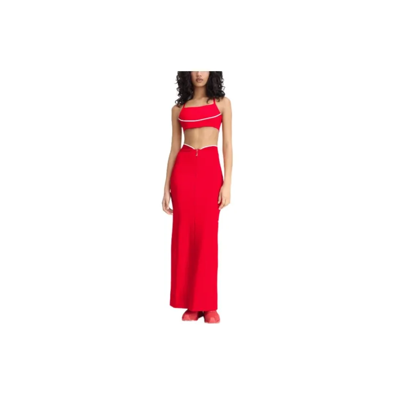 Jacquemus X Nike Long Skirt Dark Red-1