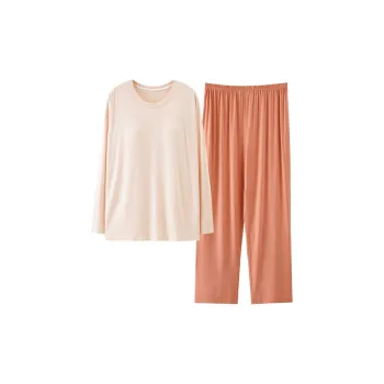 Pretty Lady Pajama Set Women's Light Apricot Orange