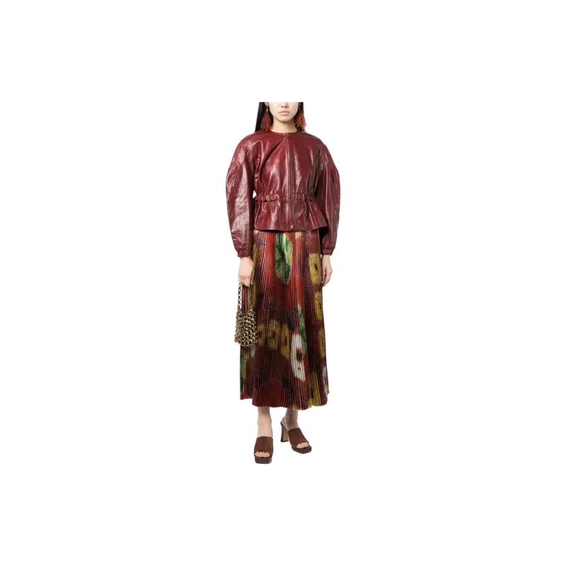 Ulla Johnson Puff-sleeve Leather Jacket-1