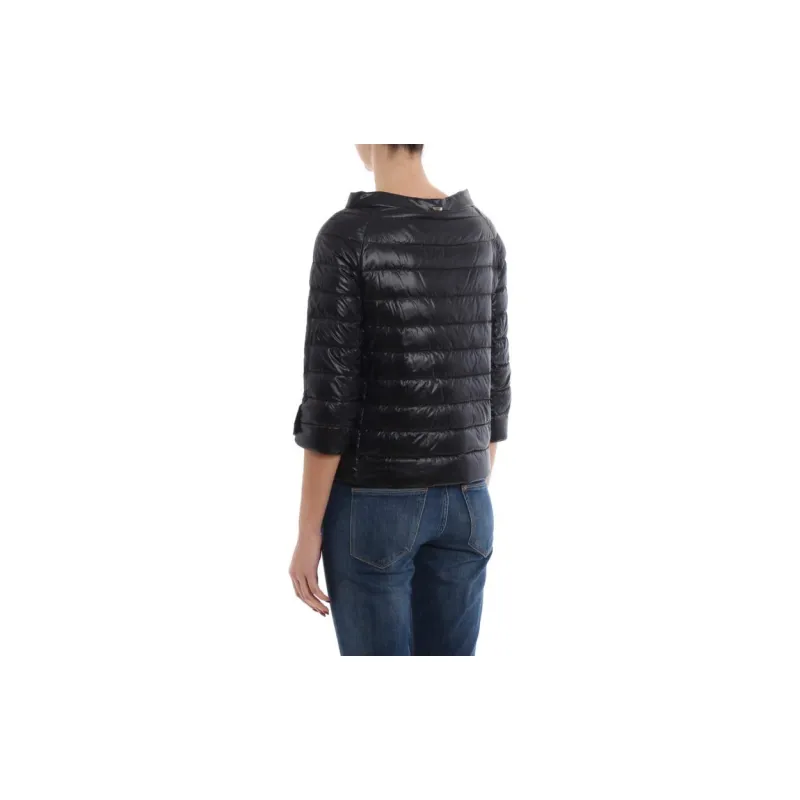 HERNO Cropped Sleeve Down Jacket-3