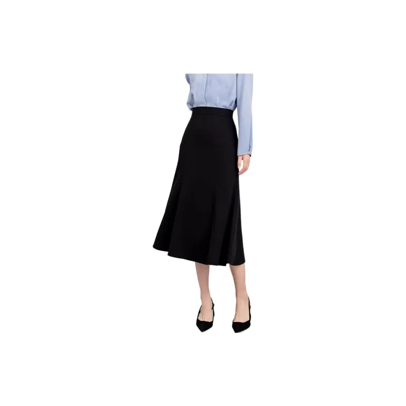 Dajia Poetry Casual Long Skirt Women's Black-2