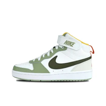 Nike Court Borough Mid Off White Green GS